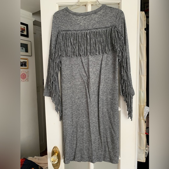 Zadig & Voltaire “Winter Fringes” Dress Gray size small - Picture 12 of 13